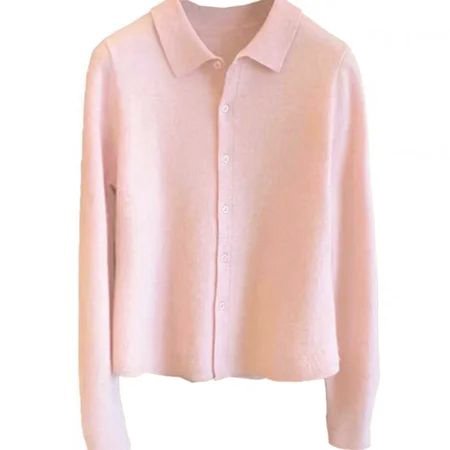 Pink Plain Sweet Shift Sweater
